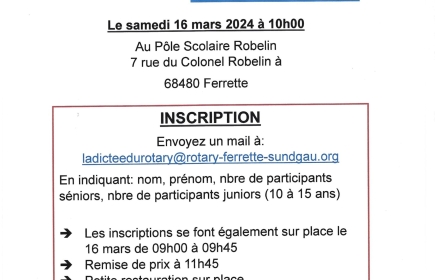 La Dictée du Rotary le 16 mars 2024