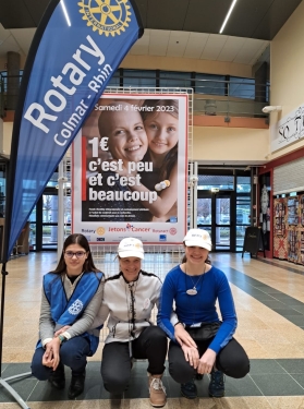 Le Rotary Club Colmar Rhin mobilisé à l'occasion de la journée contre le cancer avec l’opération "Jetons le cancer"